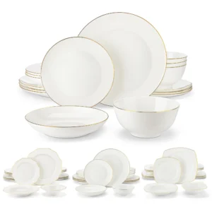 16 Piece White Bone China Tableware Set
